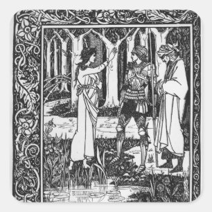 Adesivo Quadrado A Dama do Lago Arthur