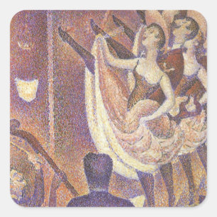 Adesivo Quadrado A Dança Can Can, Le Chahut por Georges Seurat