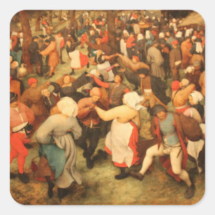 Adesivo Quadrado A dança do casamento - 1566