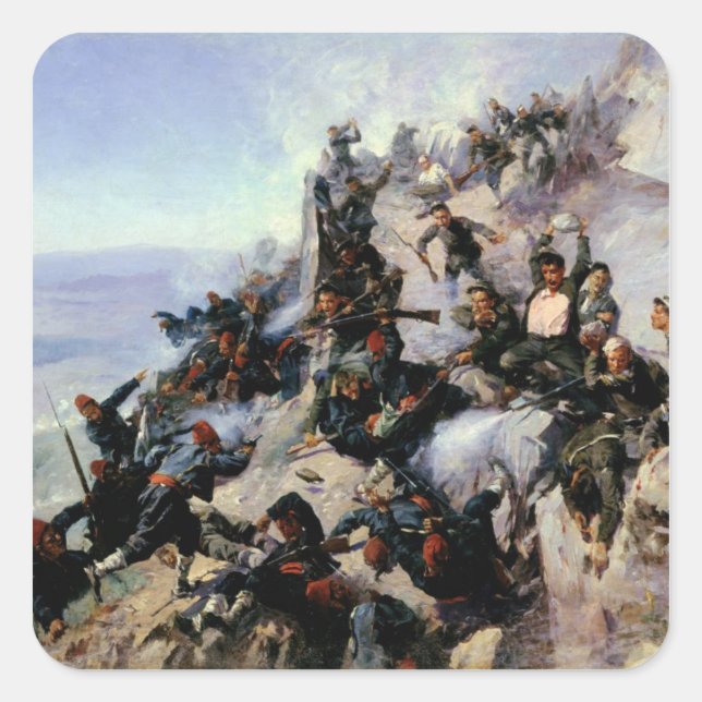 Adesivo Quadrado A Defesa da Águia Aerie (Frente)