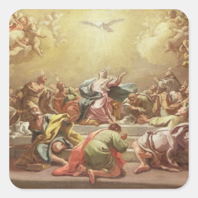 Adesivo Quadrado A descida do Espírito Santo (Frente)