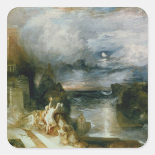 Adesivo Quadrado A divisão do herói e do Leander (óleo em canvas