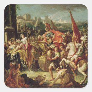 Adesivo Quadrado A entrada de Alexander o excelente