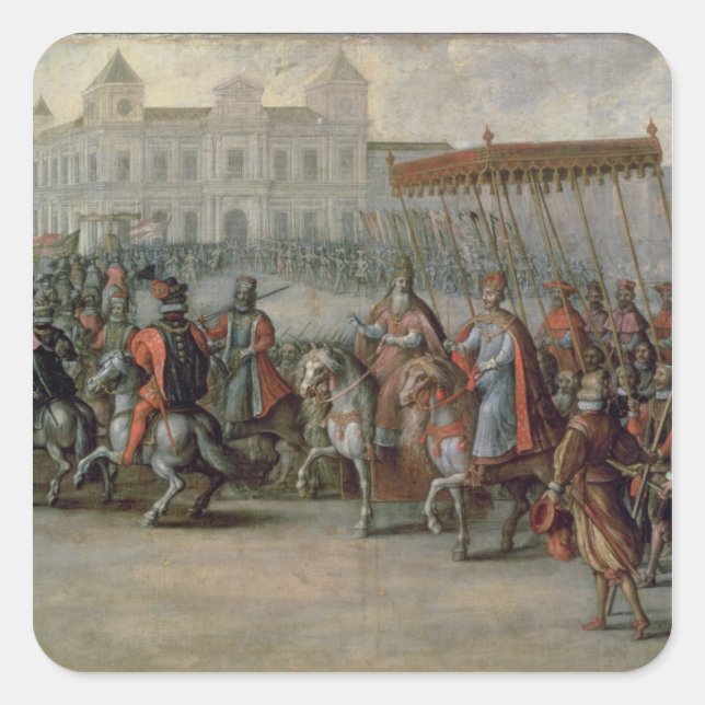 Adesivo Quadrado A entrada de Charles V (Frente)