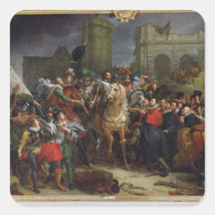 Adesivo Quadrado A entrada de Henri IV em Paris