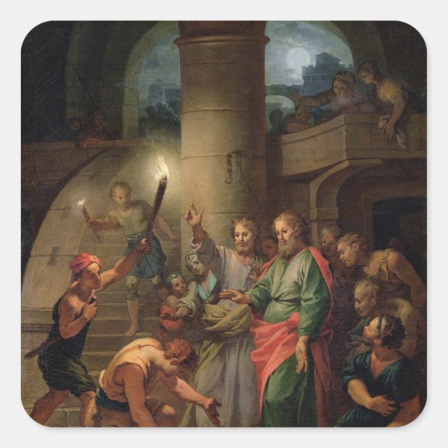 Adesivo Quadrado A Entrega da Rua, Paul e Rua. (Frente)