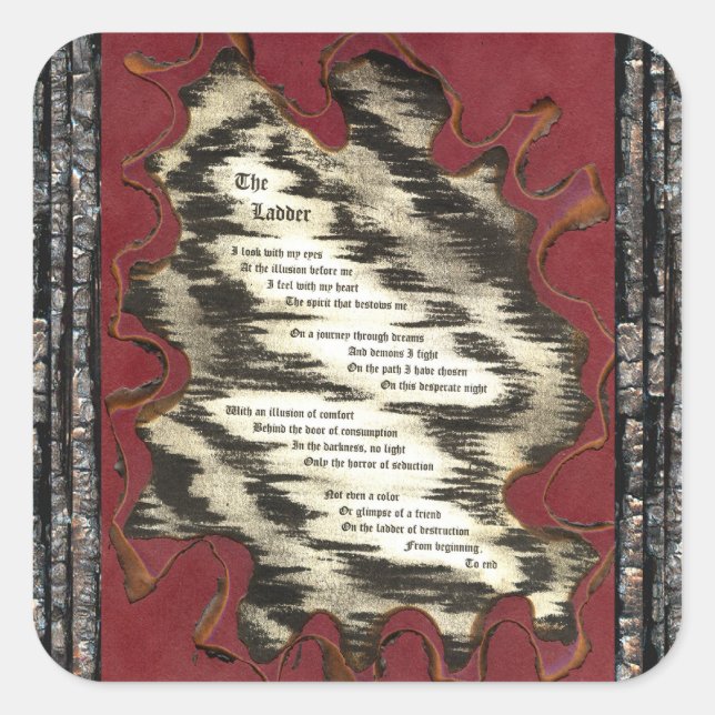 Adesivo Quadrado A Escada (Frente)