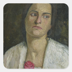 Adesivo Quadrado A Escultora Clara Rilke-Westhoff 1905