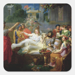 Adesivo Quadrado A Espada de Dâmocles