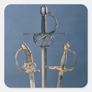 Adesivo Quadrado A espada do oficial da infantaria