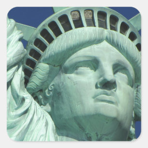 Adesivo Quadrado A Estátua Da Liberdade Na Nova Iorque