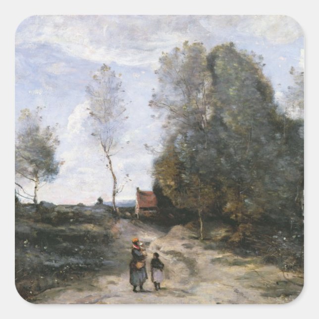 Adesivo Quadrado A estrada (Frente)