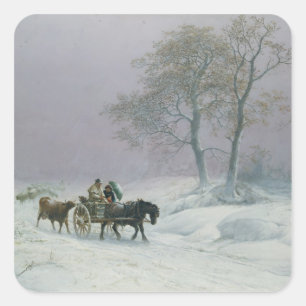 Adesivo Quadrado A estrada invernal a introduzir no mercado