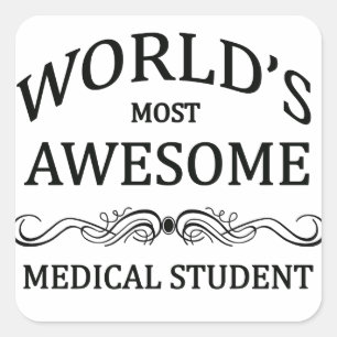 Adesivo Quadrado A estudante de Medicina a mais impressionante do
