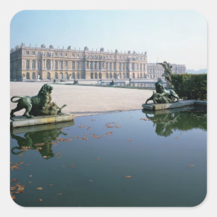 Adesivo Quadrado A fachada do oeste ou do jardim vista do Parterre