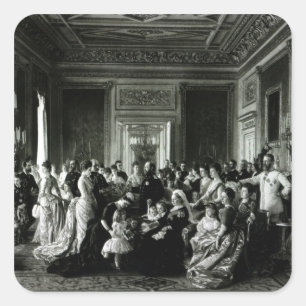 Adesivo Quadrado A família da rainha Victoria, 1887
