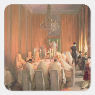 Adesivo Quadrado A família de Rothschild na oração