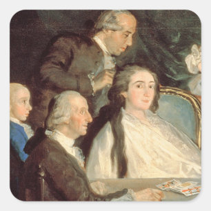 Adesivo Quadrado A família do Infante Don Luis de Borbon 2