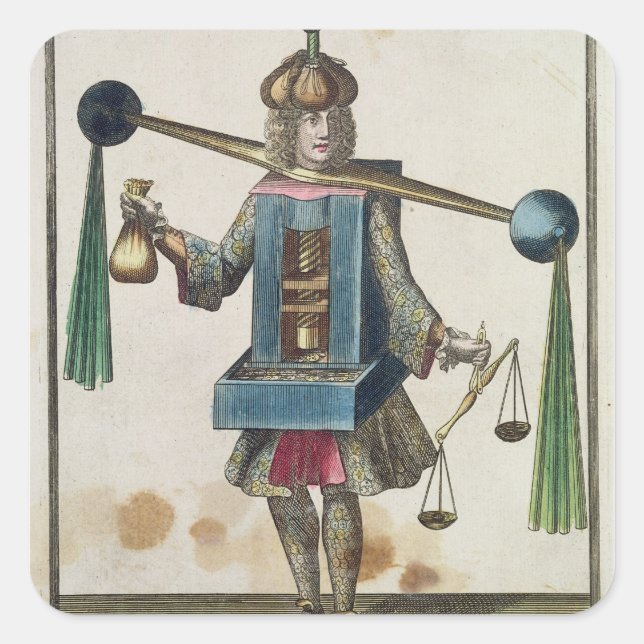 Adesivo Quadrado A fantasia da filha (Frente)