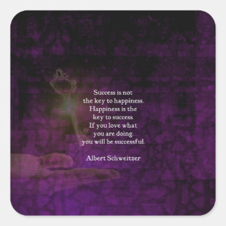Adesivo Quadrado A Felicidade É A Chave Para O Sucesso Na Subcotaçã