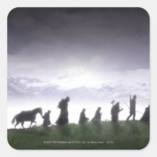 Adesivo Quadrado A Fellowship do Anel