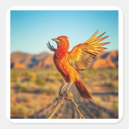 Adesivo Quadrado A Fênix Mítica, Arizona