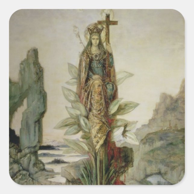 Adesivo Quadrado A Flor Mística (Frente)