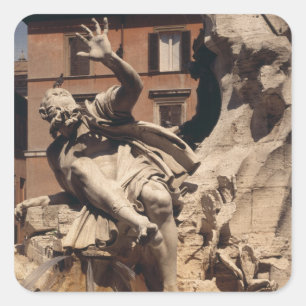 Adesivo Quadrado A Fonte dos Quatro Rios