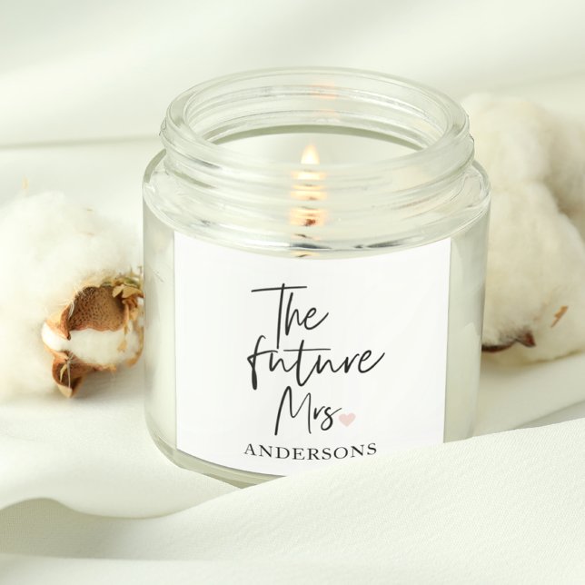 Adesivo Quadrado A Futura Sra. e Seu Nome | Presente de Beleza Mode (Criador carregado)