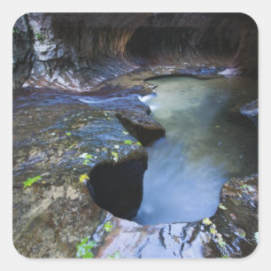 Adesivo Quadrado A garganta do entalhe do metro