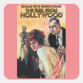 Adesivo Quadrado A Garota dos Stickers de Hollywood