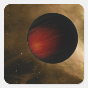 Adesivo Quadrado A ilustração de um Jupiter quente chamou HD