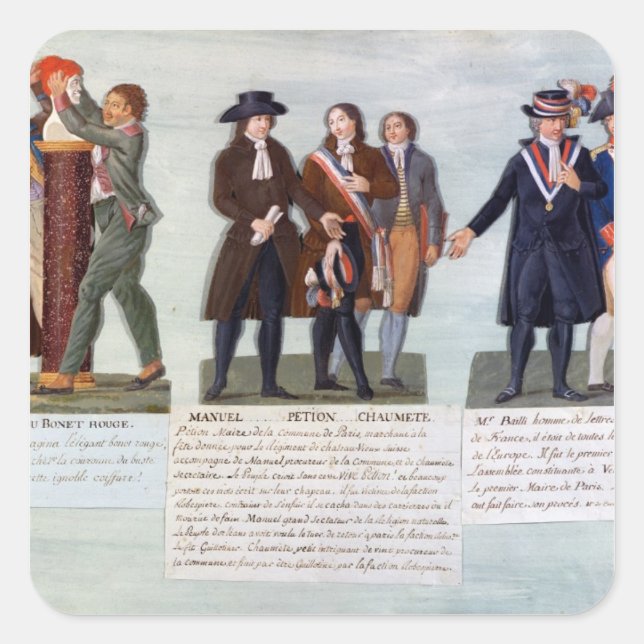 Adesivo Quadrado A invenção do Chapéu Vermelho, Manuel, Peção (Frente)