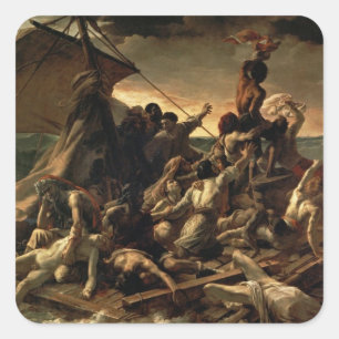 Adesivo Quadrado A Jangada da Medusa - Théodore Géricault