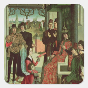 Adesivo Quadrado A Justiça do Imperador Otto: Julgamento pelo Fogo