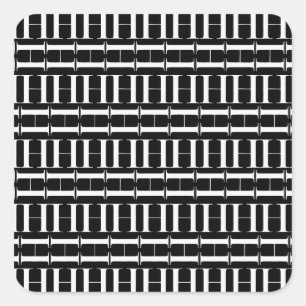 Adesivo Quadrado A letra inicial H do monograma, escolhe a cor do