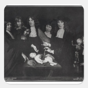 Adesivo Quadrado A lição da anatomia do professor Frederik