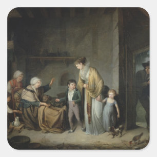 Adesivo Quadrado A lição na caridade