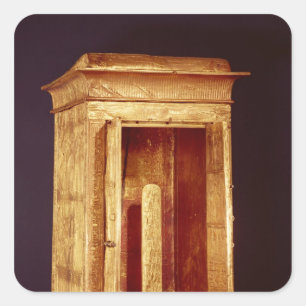 Adesivo Quadrado A Linha Ouro de Tutankhamun Novo Reino
