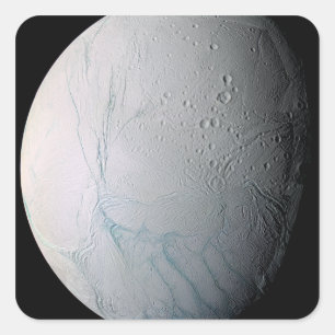 Adesivo Quadrado A lua de Saturno Enceladus 2