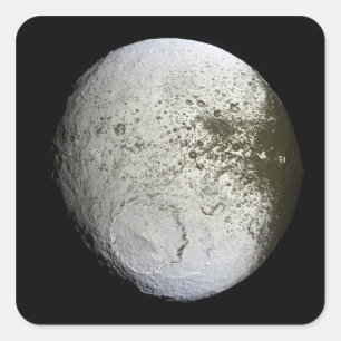 Adesivo Quadrado A lua Iapetus 2 de Saturn