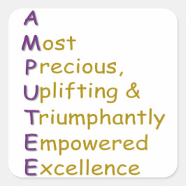 ADESIVO QUADRADO A.M.P.U.T.E.