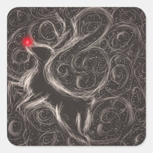 Adesivo Quadrado A Mais Famosa Reindeer