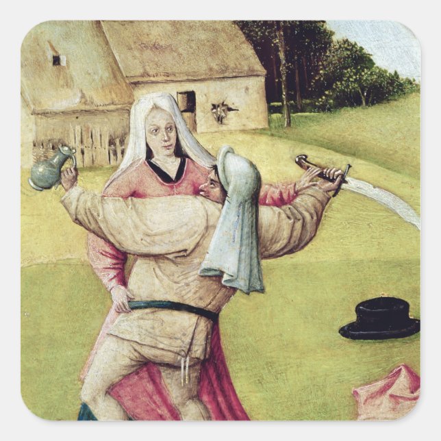 Adesivo Quadrado A Mesa dos Sete Pecados Mortais (Frente)