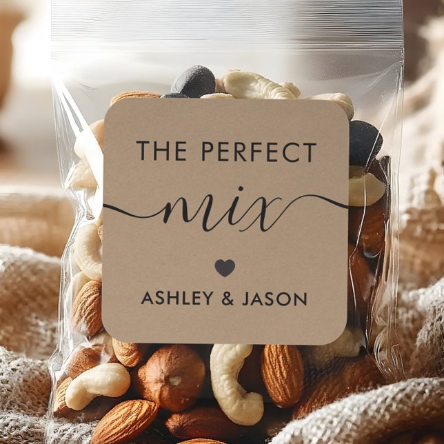 Adesivo Quadrado A mistura perfeita de especiarias ou picante de tr (Criador carregado)