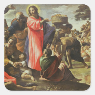 Adesivo Quadrado A multiplicação dos nacos e dos peixes