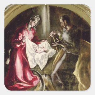 Adesivo Quadrado A natividade, 1587-1614