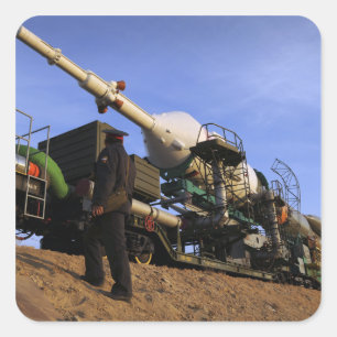 Adesivo Quadrado A nave Soyuz TMA-13 3