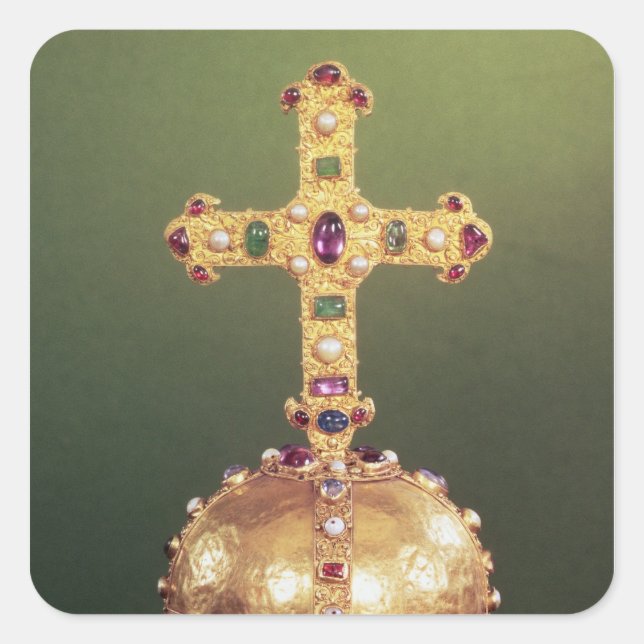 Adesivo Quadrado A Órbita Imperial Do Santo Imperador Romano (Frente)