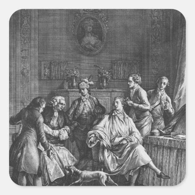 Adesivo Quadrado A Pequena Toilette (Frente)